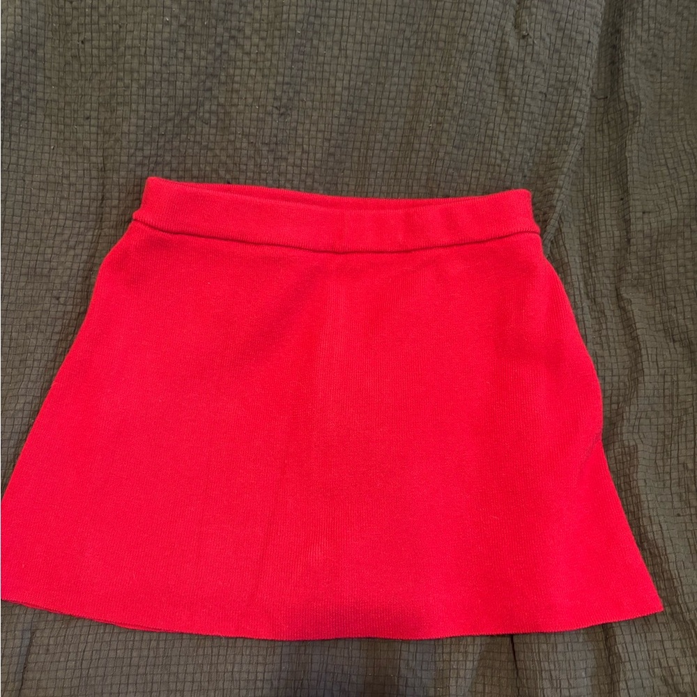 Frankie’s bikinis knit red skort